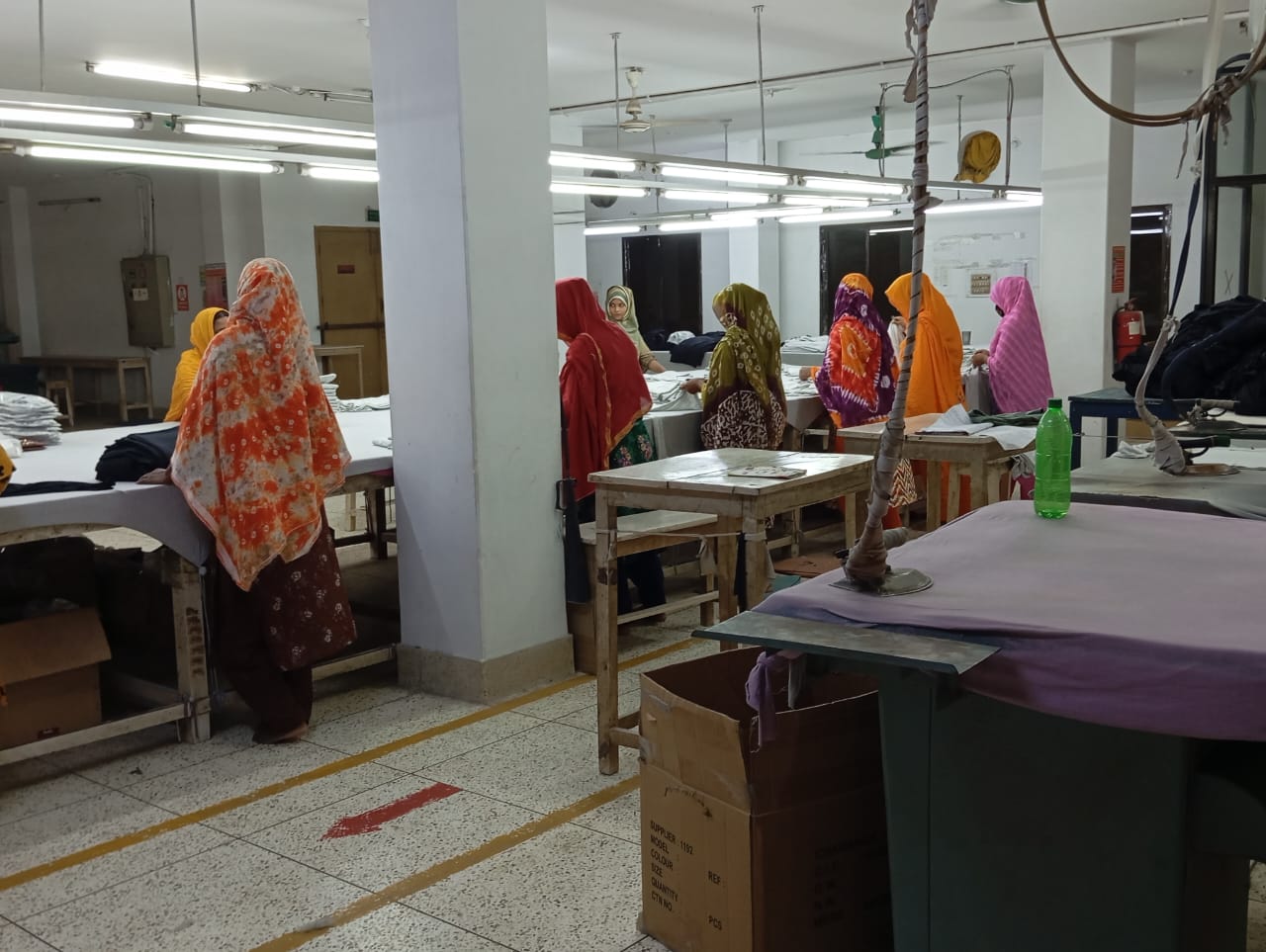 Fair Cotton finishing section