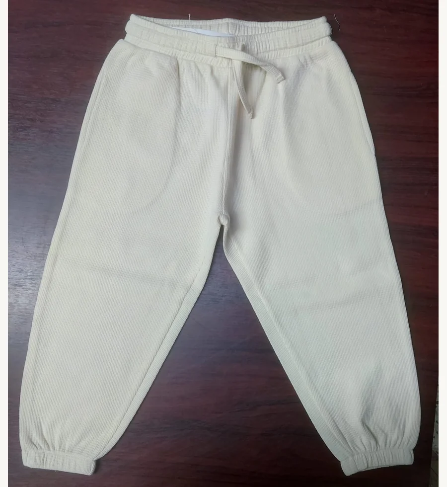 Light brushed terry jogger sample