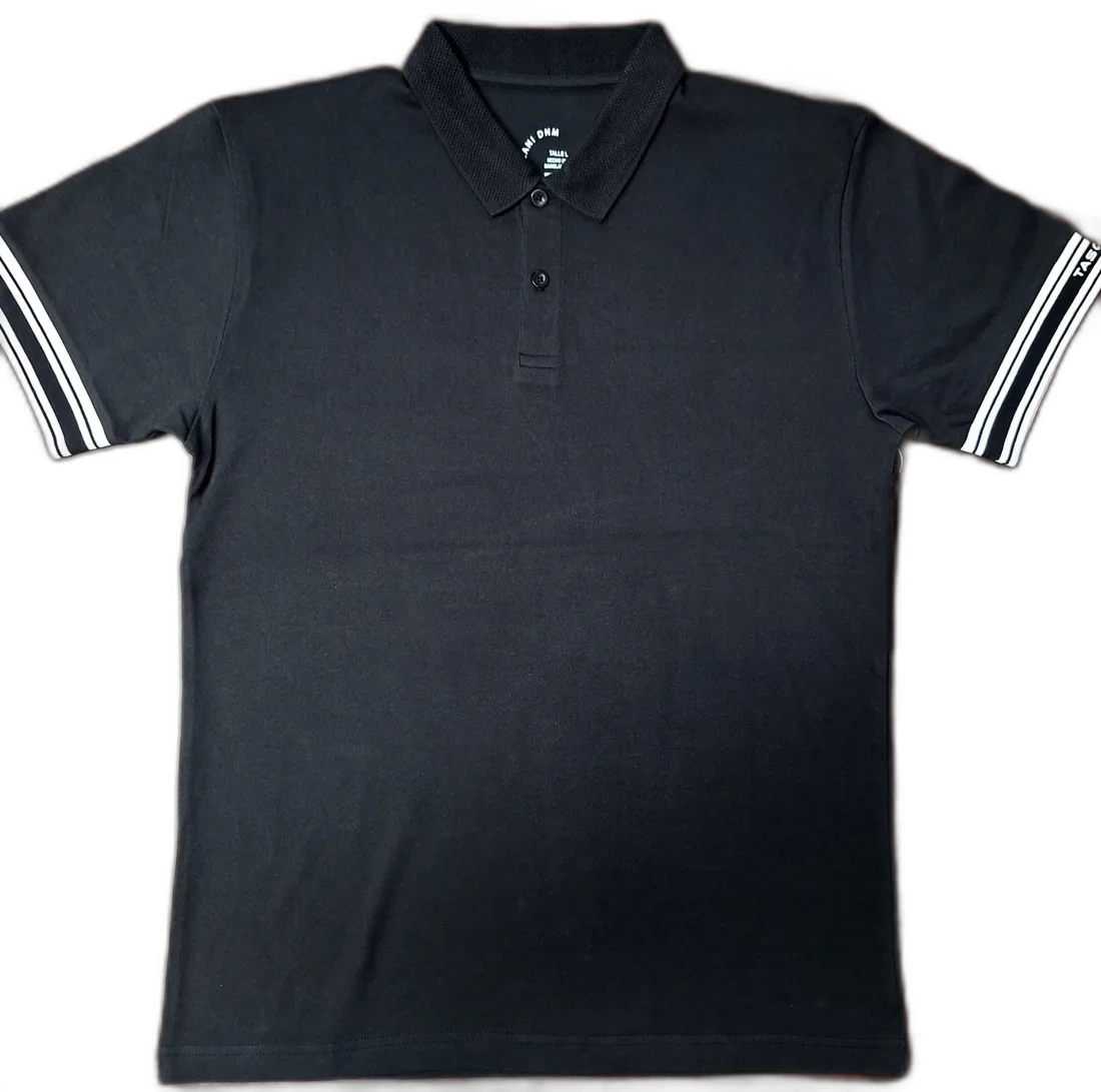 Interlock polo shirt sample for structured knitwear reference