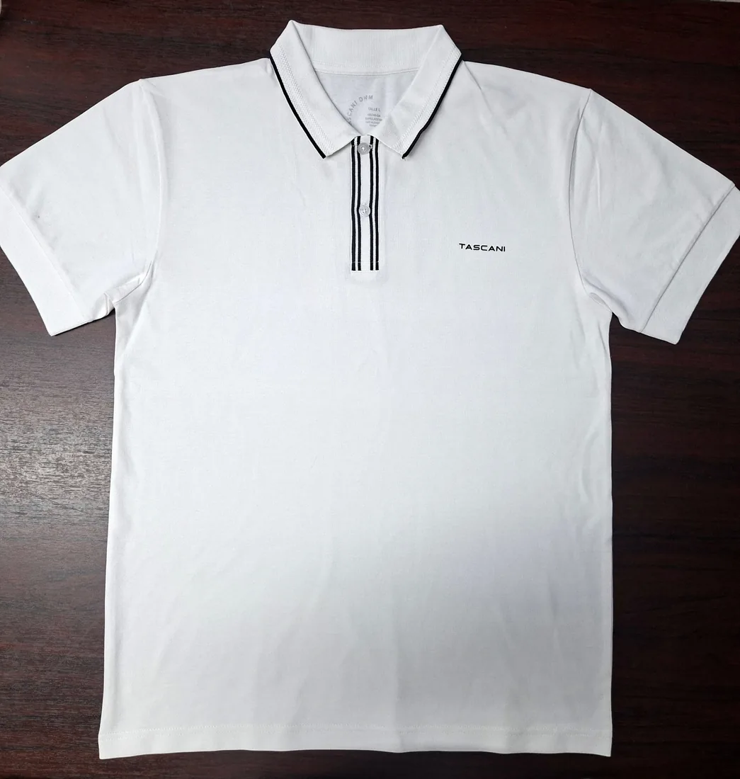 Elastane pique polo shirt sample