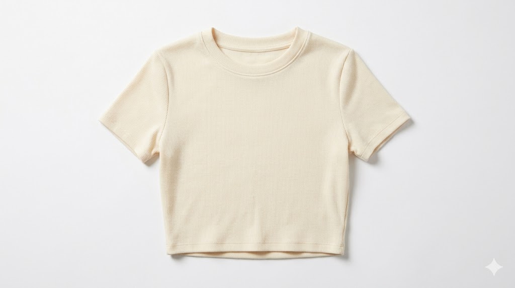 Cropped top custom t-shirt